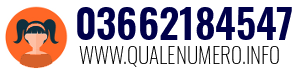 Numero di telefono 03662184547 03662184547