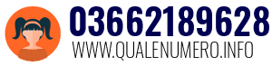 Numero di telefono 03662189628 03662189628