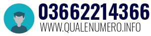 Numero di telefono 03662214366 03662214366