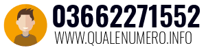 Numero di telefono 03662271552 03662271552