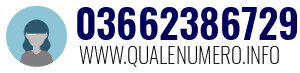 Numero di telefono 03662386729 03662386729