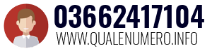 Numero di telefono 03662417104 03662417104