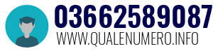 Numero di telefono 03662589087 03662589087