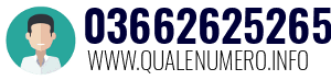 Numero di telefono 03662625265 03662625265