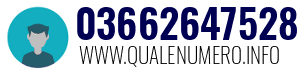 Numero di telefono 03662647528 03662647528