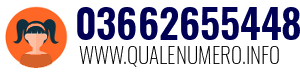 Numero di telefono 03662655448 03662655448