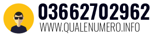 Numero di telefono 03662702962 03662702962