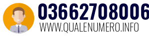 Numero di telefono 03662708006 03662708006