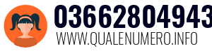Numero di telefono 03662804943 03662804943