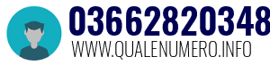 Numero di telefono 03662820348 03662820348