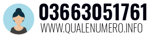 Numero di telefono 03663051761 03663051761