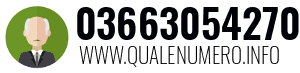 Numero di telefono 03663054270 03663054270