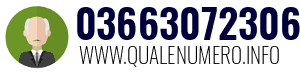 Numero di telefono 03663072306 03663072306
