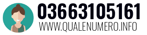 Numero di telefono 03663105161 03663105161
