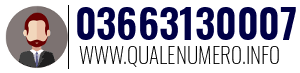 Numero di telefono 03663130007 03663130007