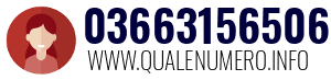 Numero di telefono 03663156506 03663156506