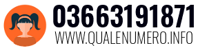 Numero di telefono 03663191871 03663191871
