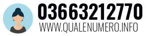 Numero di telefono 03663212770 03663212770
