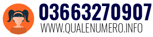 Numero di telefono 03663270907 03663270907
