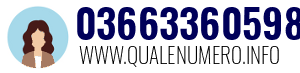 Numero di telefono 03663360598 03663360598