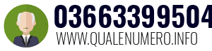 Numero di telefono 03663399504 03663399504