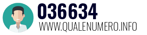 Numero di telefono 036634 036634