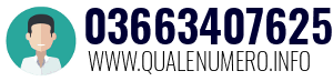Numero di telefono 03663407625 03663407625