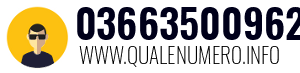 Numero di telefono 03663500962 03663500962