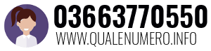 Numero di telefono 03663770550 03663770550