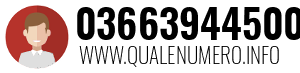 Numero di telefono 03663944500 03663944500
