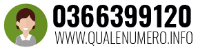 Numero di telefono 0366399120 0366399120