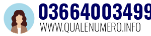 Numero di telefono 03664003499 03664003499