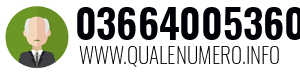 Numero di telefono 03664005360 03664005360