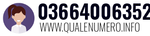 Numero di telefono 03664006352 03664006352