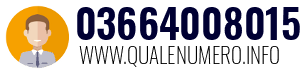 Numero di telefono 03664008015 03664008015