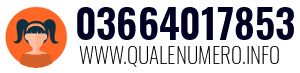Numero di telefono 03664017853 03664017853