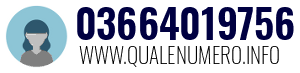 Numero di telefono 03664019756 03664019756