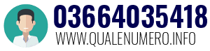 Numero di telefono 03664035418 03664035418