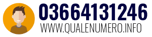 Numero di telefono 03664131246 03664131246
