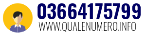Numero di telefono 03664175799 03664175799