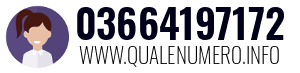 Numero di telefono 03664197172 03664197172