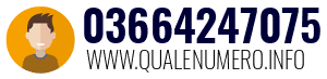 Numero di telefono 03664247075 03664247075