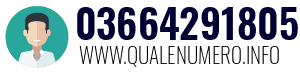 Numero di telefono 03664291805 03664291805