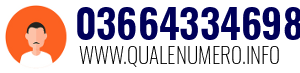 Numero di telefono 03664334698 03664334698