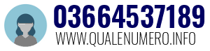 Numero di telefono 03664537189 03664537189