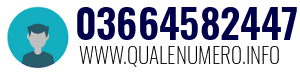 Numero di telefono 03664582447 03664582447