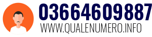 Numero di telefono 03664609887 03664609887