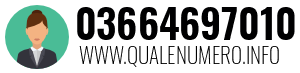 Numero di telefono 03664697010 03664697010