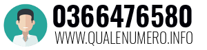Numero di telefono 0366476580 0366476580
