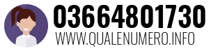 Numero di telefono 03664801730 03664801730